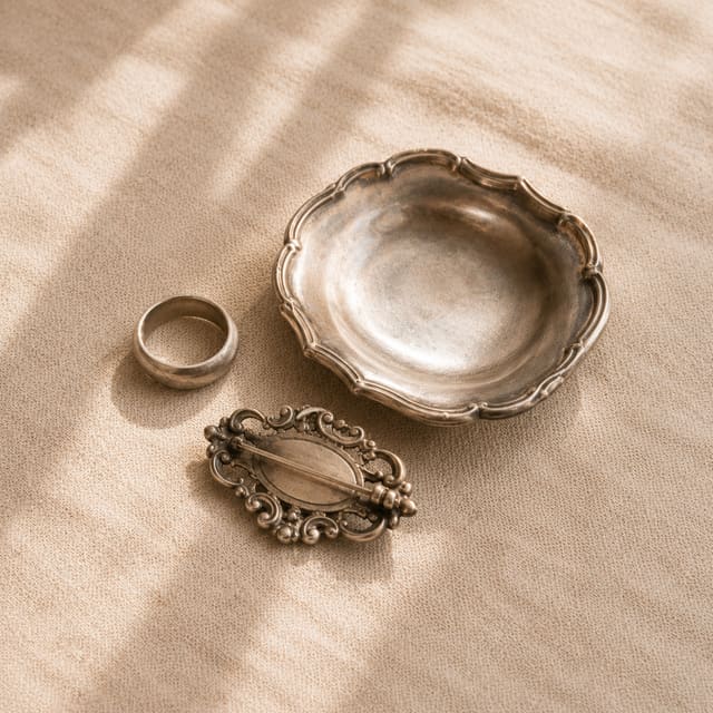 Unmarked silver-coloured pieces — we test everything free